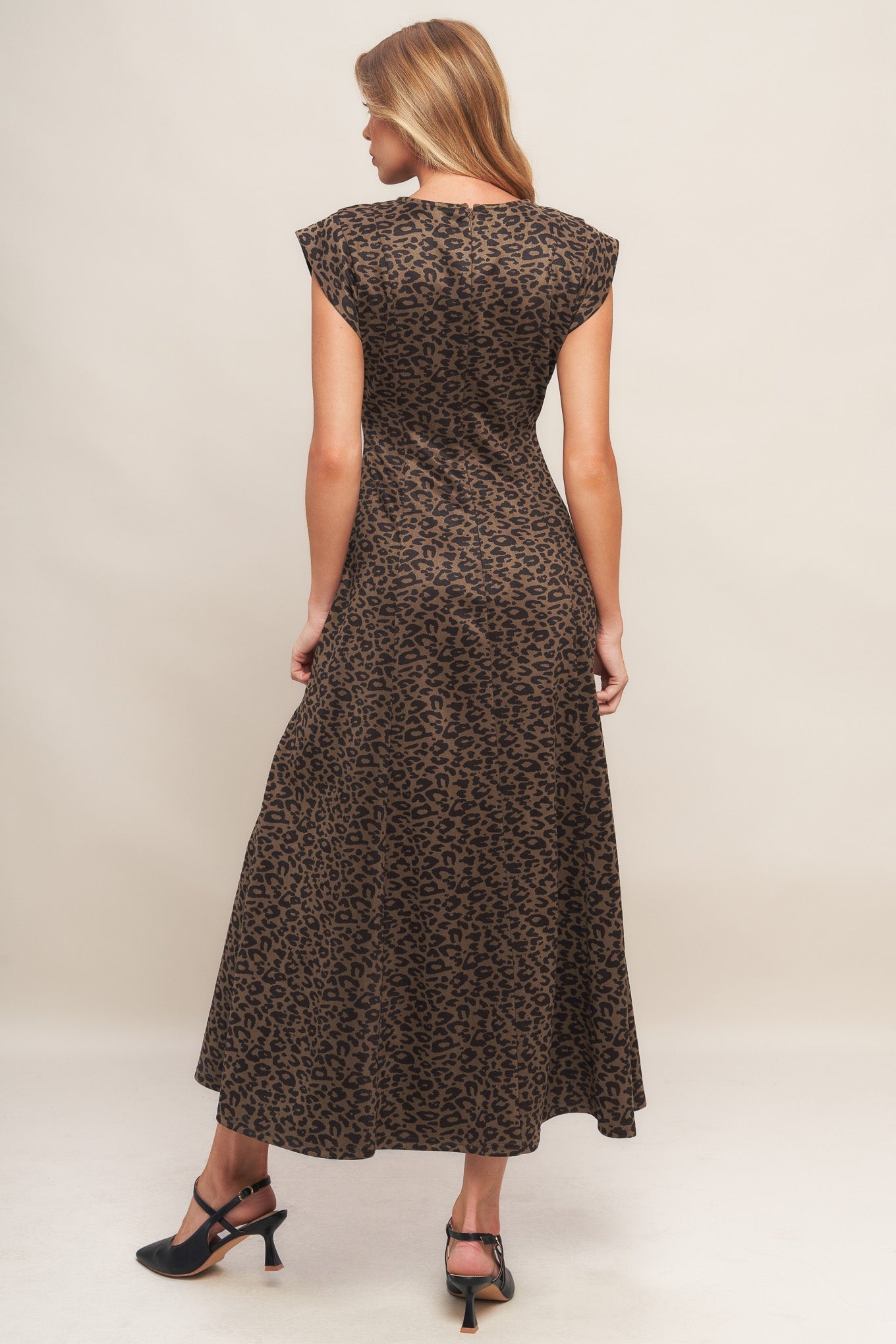 URBAN JUNGLE GLAM SUEDED KNIT MIDI DRESS Flying Tomato
